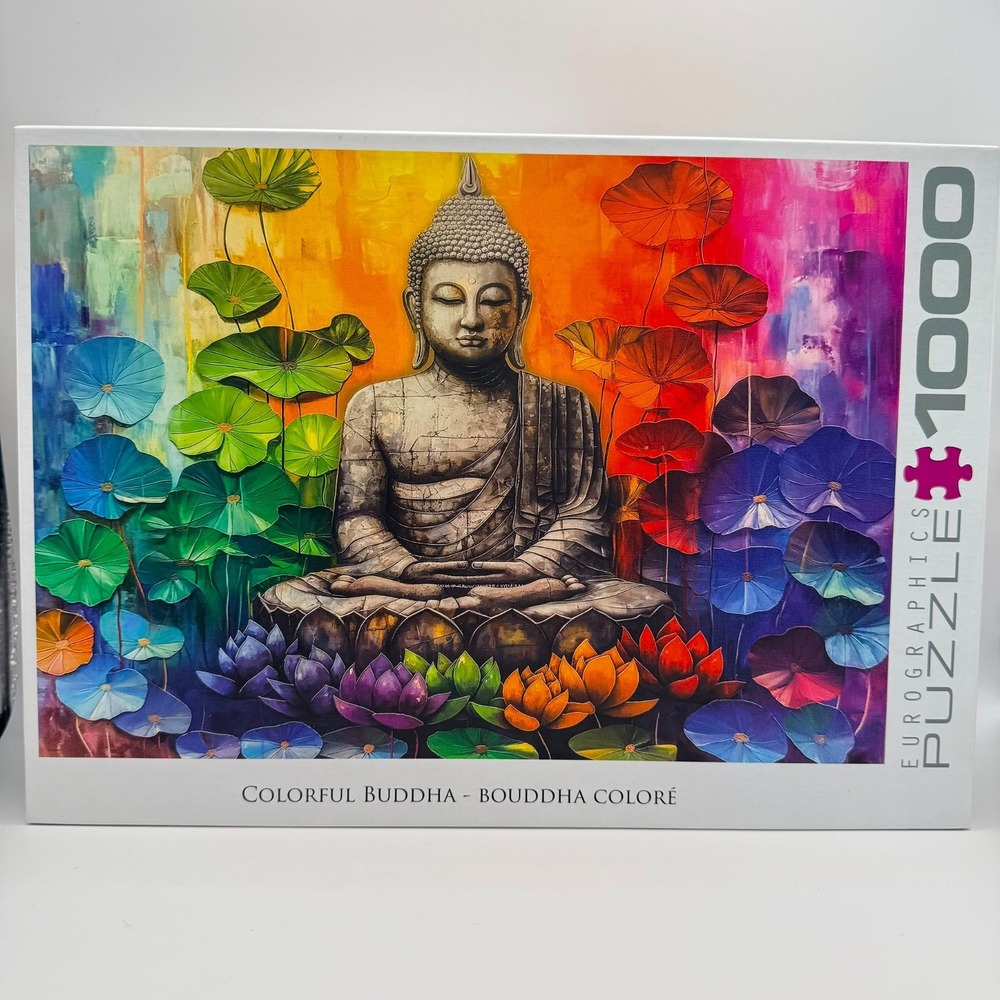 Eurographics Colorful Buddha 1000 Piece Jigsaw Puzzle 6000-0555 Meditation Art